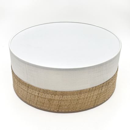 LED stropna svetilka SIRJA BOHO LED/20W/230V 4000K Ø 35 cm bež/bela