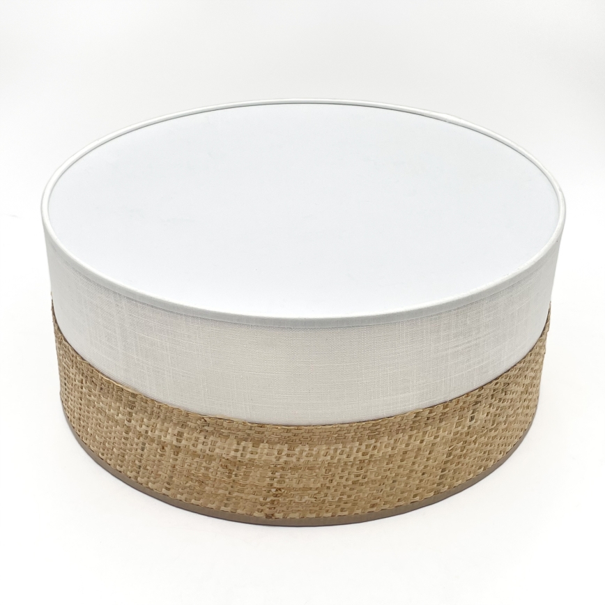 LED stropna svetilka SIRJA BOHO LED/20W/230V 4000K Ø 35 cm bež/bela