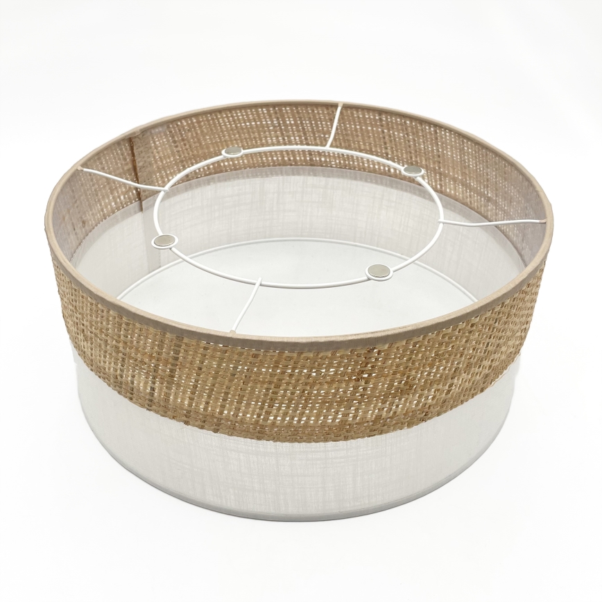 LED stropna svetilka SIRJA BOHO LED/20W/230V 4000K Ø 35 cm bež/bela