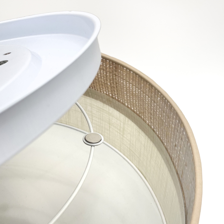 LED stropna svetilka SIRJA BOHO LED/36W/230V 4000K Ø 45 cm bežna/kremna