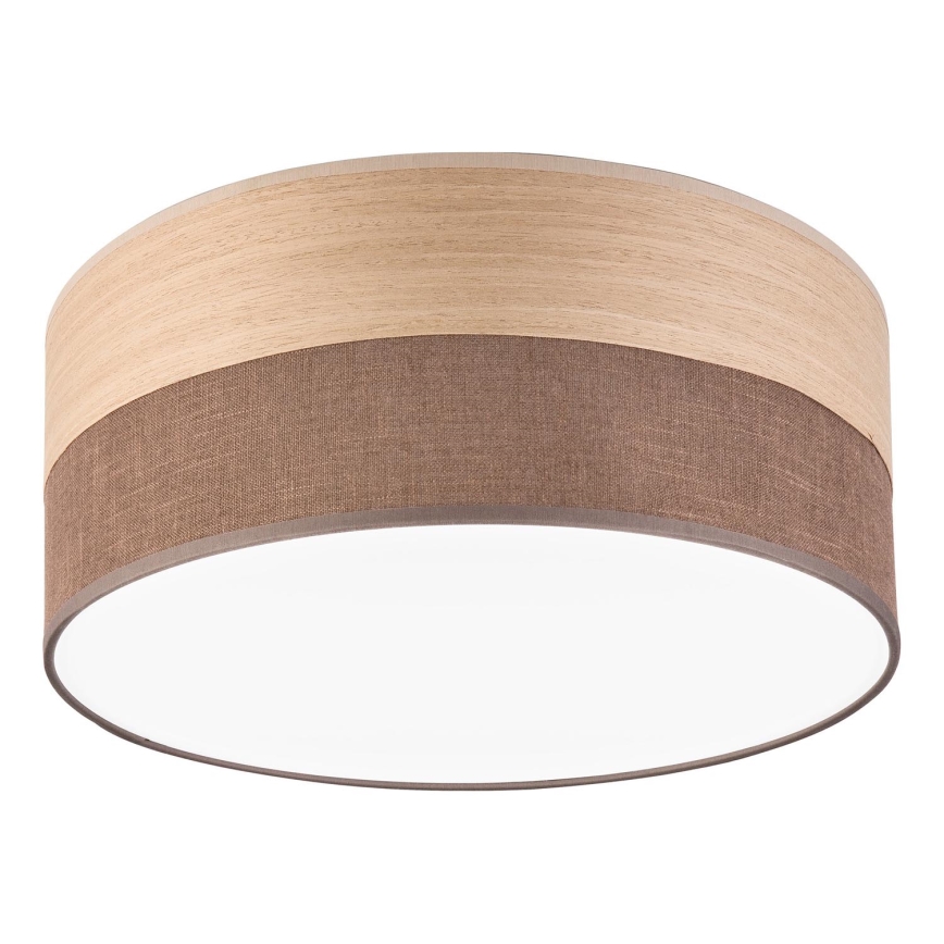LED Stropna svetilka SIRJA WOOD LED/20W/230V pr. 35 cm rjava/hrast