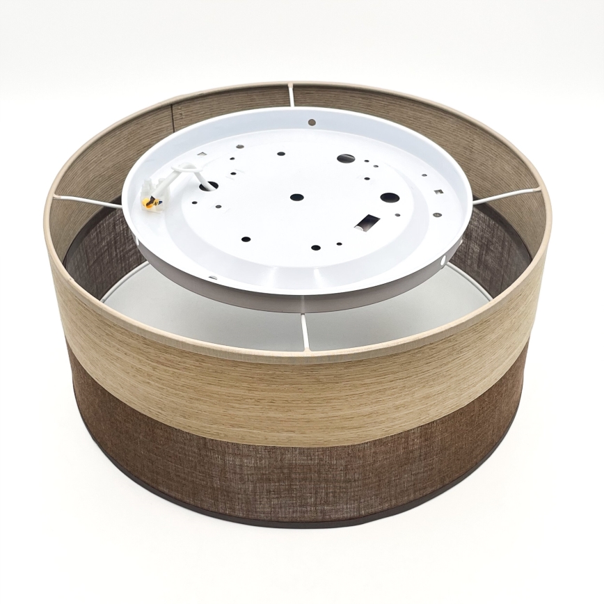 LED Stropna svetilka SIRJA WOOD LED/20W/230V pr. 35 cm rjava/hrast