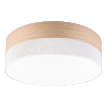 LED Stropna svetilka SIRJA WOOD LED/36W/230V pr. 45 cm bela/hrast