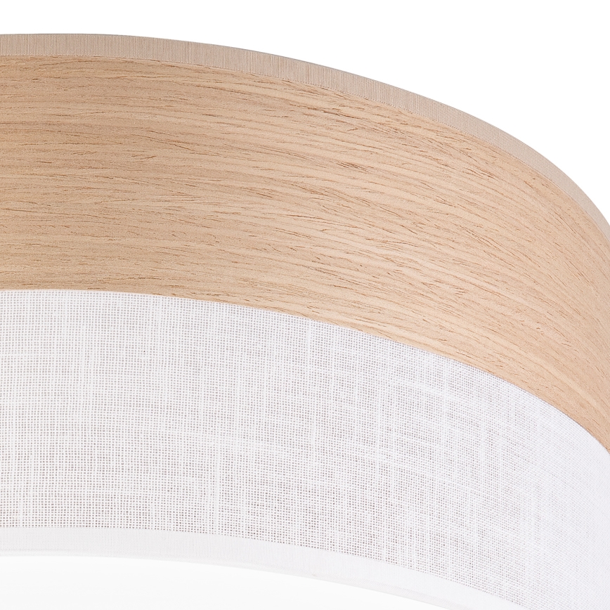 LED Stropna svetilka SIRJA WOOD LED/36W/230V pr. 45 cm bela/hrast