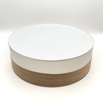 LED Stropna svetilka SIRJA WOOD LED/36W/230V pr. 45 cm bela/hrast