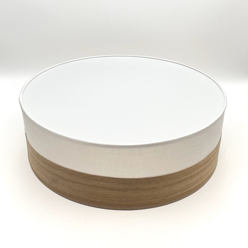 LED Stropna svetilka SIRJA WOOD LED/36W/230V pr. 45 cm bela/hrast