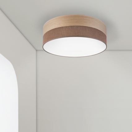 LED Stropna svetilka SIRJA WOOD LED/36W/230V pr. 45 cm rjava/hrast