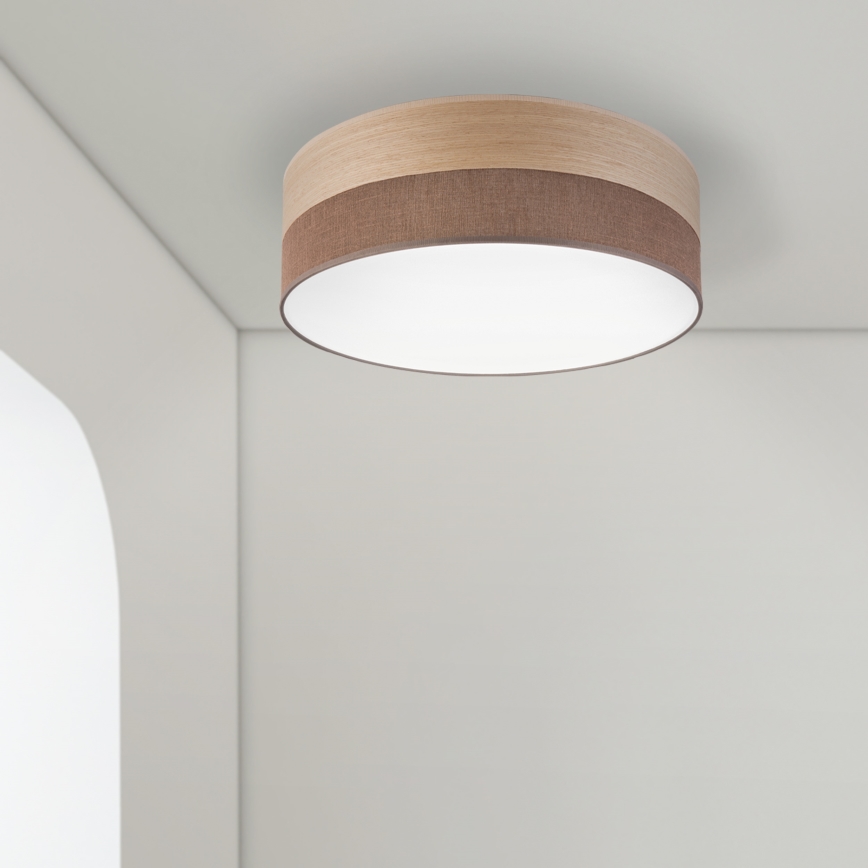 LED Stropna svetilka SIRJA WOOD LED/36W/230V pr. 45 cm rjava/hrast