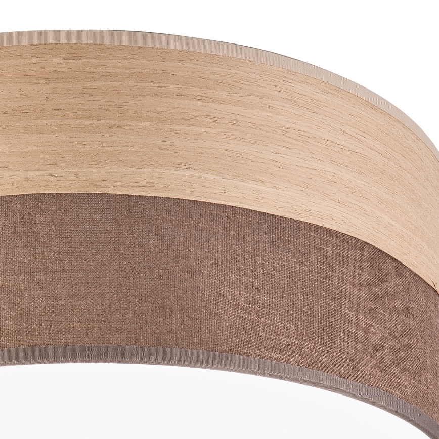 LED Stropna svetilka SIRJA WOOD LED/36W/230V pr. 45 cm rjava/hrast