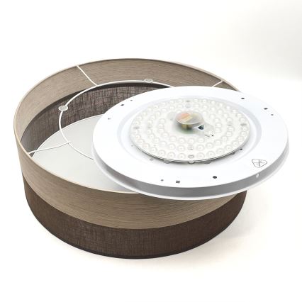 LED Stropna svetilka SIRJA WOOD LED/36W/230V pr. 45 cm rjava/hrast