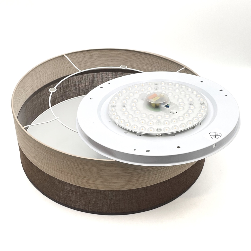 LED Stropna svetilka SIRJA WOOD LED/36W/230V pr. 45 cm rjava/hrast