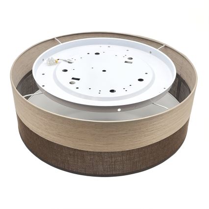 LED Stropna svetilka SIRJA WOOD LED/36W/230V pr. 45 cm rjava/hrast