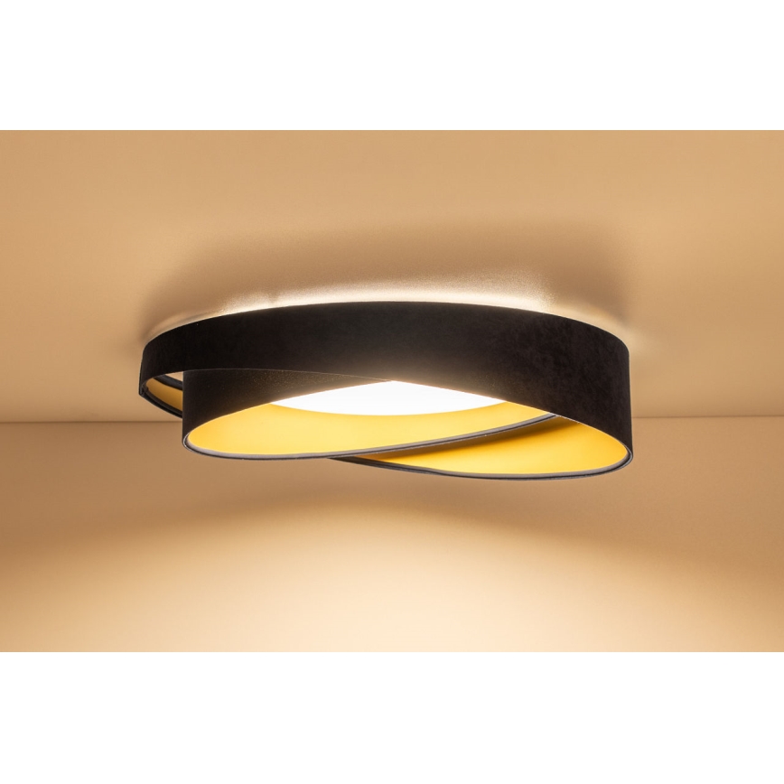 LED zatemnjevalno stropno svetilo SMART GALAXY MODERN LED/24W/230V 3000–6500K premer 55 cm modra/zlata + daljinski upravljalnik
