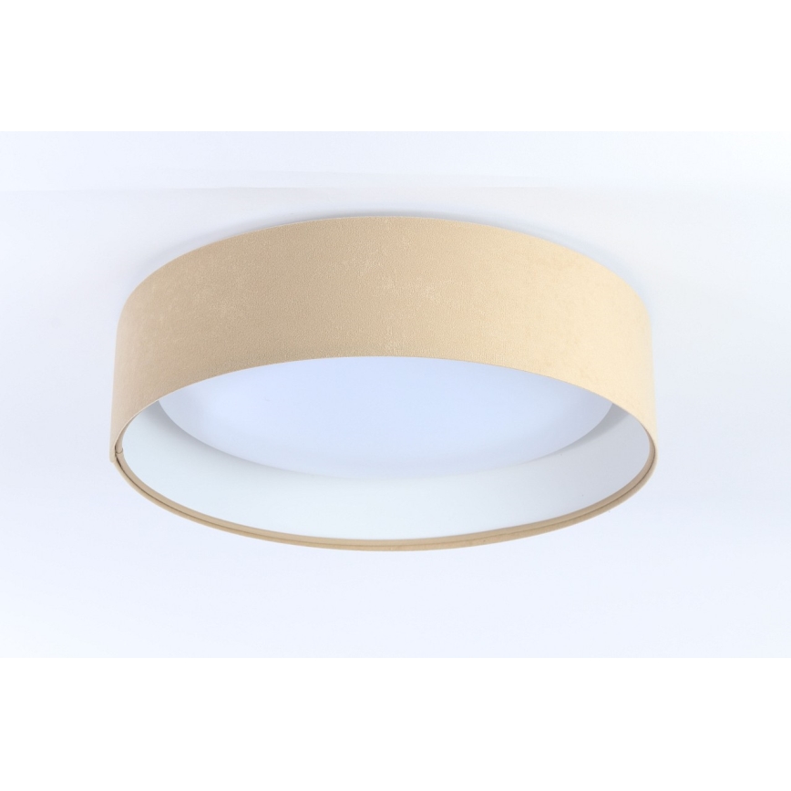 LED Zatemnitvena stropna svetilka SMART GALAXY LED/36W/230V pr. 55 cm 2700-6500K Wi-Fi Tuya bež/bela + Daljinski upravljalnik