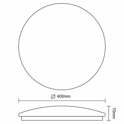 LED Zatemnitvena stropna svetilka STAR LED/36W/230V 3000-6500K + Daljinski upravljalnik