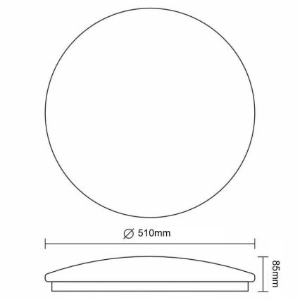 LED Zatemnitvena stropna svetilka STAR LED/48W/230V 3000-6500K + Daljinski upravljalnik