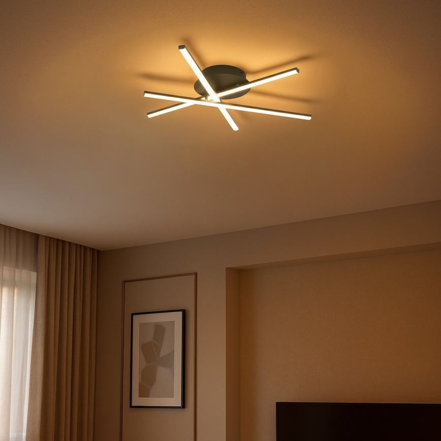 LED stropna svetilka STICK LED/12W/230V črna