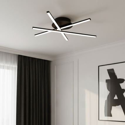 LED stropna svetilka STICK LED/12W/230V črna