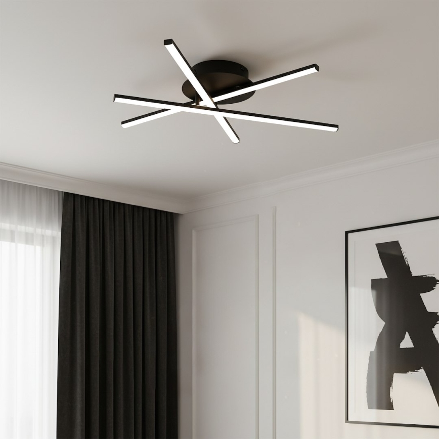 LED stropna svetilka STICK LED/12W/230V črna