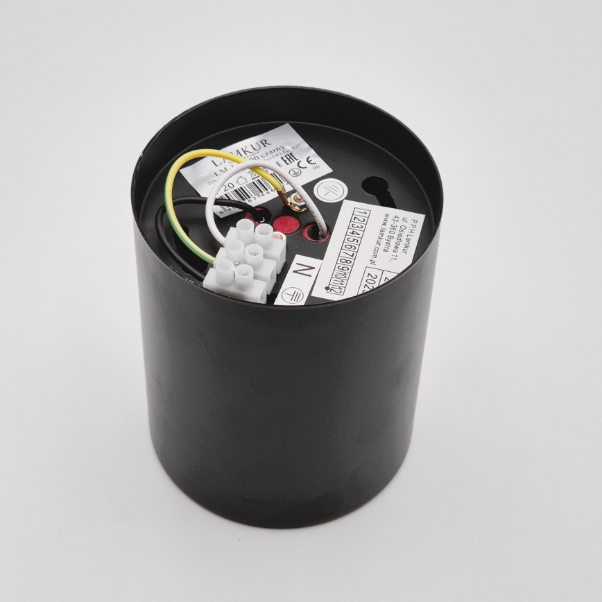 LED Vgradna svetilka TACO 1xE27/15W/230V črna