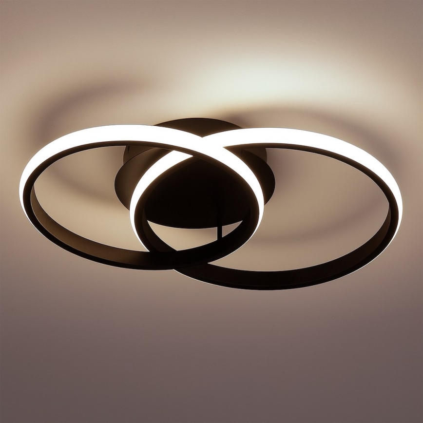 LED stropna svetilka TITANO LED/12W/230V črna