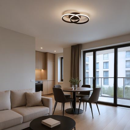 LED stropna svetilka TITANO LED/12W/230V črna