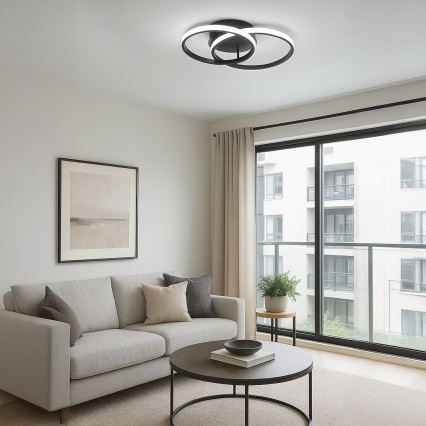 LED stropna svetilka TITANO LED/12W/230V črna