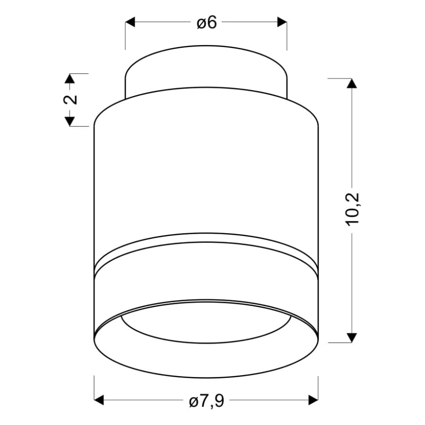 LED Stropna svetilka TUBA LED/12W/230V