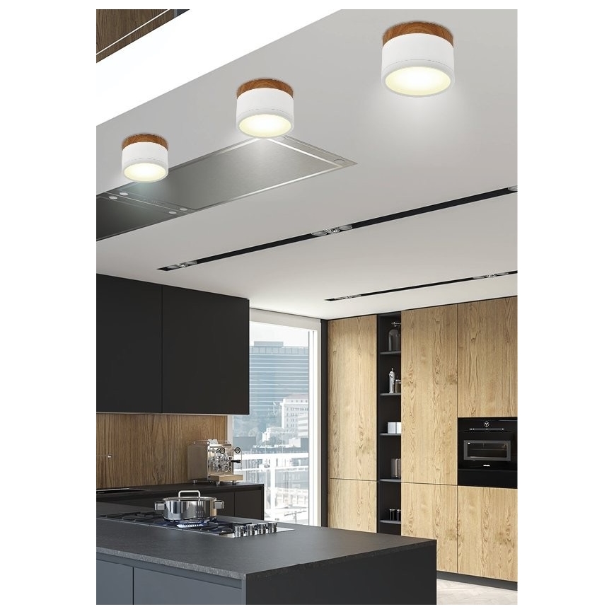 LED Stropna svetilka TUBA LED/9W/230V bela/bež