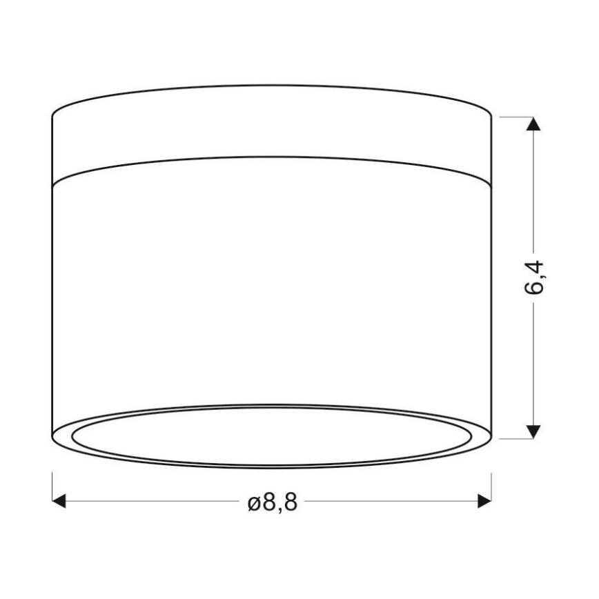 LED Stropna svetilka TUBA LED/9W/230V bela/bež