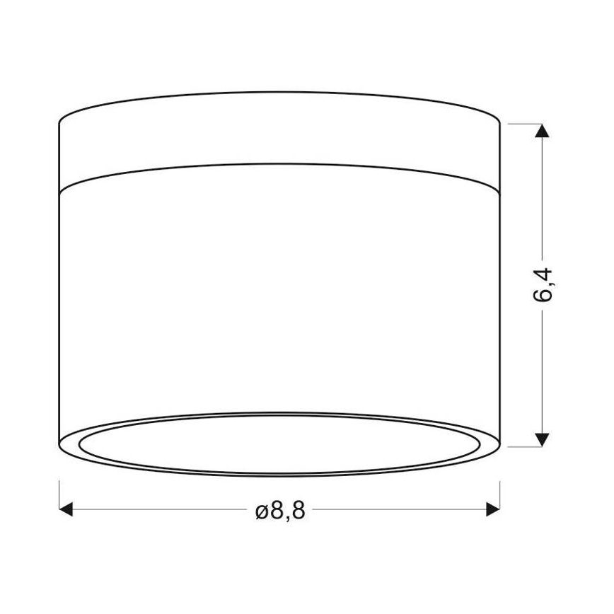 LED Stropna svetilka TUBA LED/9W/230V bela/bež
