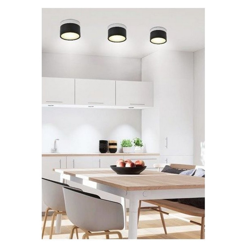 LED Stropna svetilka TUBA LED/9W/230V bela/črna