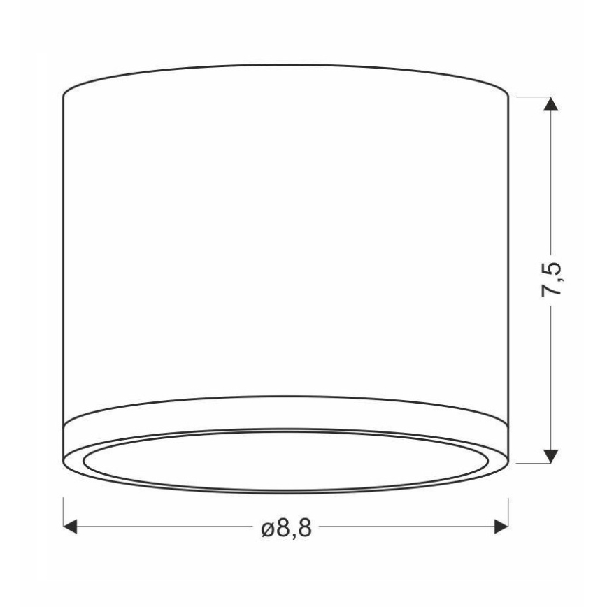 LED Stropna svetilka TUBA LED/9W/230V