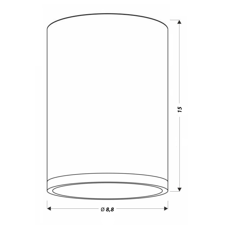 LED Stropna svetilka TUBA LED/9W/230V