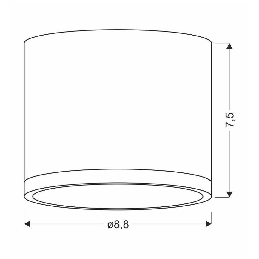 LED Stropna svetilka TUBA LED/9W/230V