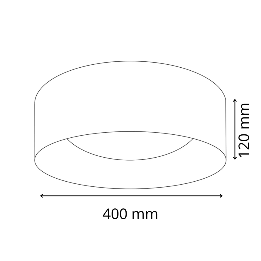 LED Stropna svetilka TULUZA LED/24W/230V premer 40 cm bela
