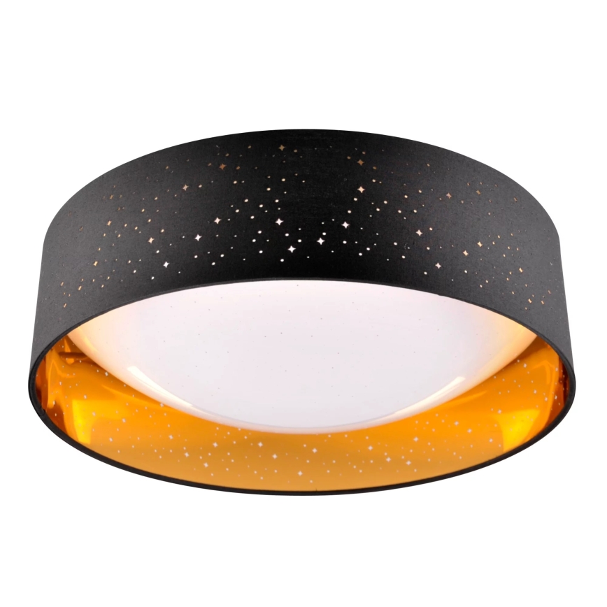 LED Stropna svetilka TULUZA LED/24W/230V premer 40 cm črn