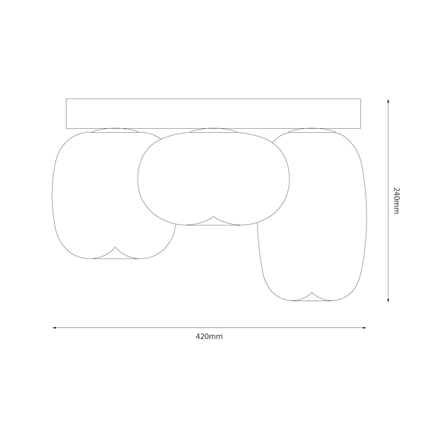 LED Stropna svetilka VASO LED/12W/230V pr. 42 cm bela