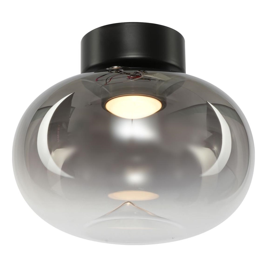 LED Stropna svetilka VASO LED/4W/230V pr. 18 cm črna/dimna