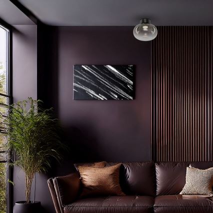 LED Stropna svetilka VASO LED/4W/230V pr. 18 cm črna/dimna