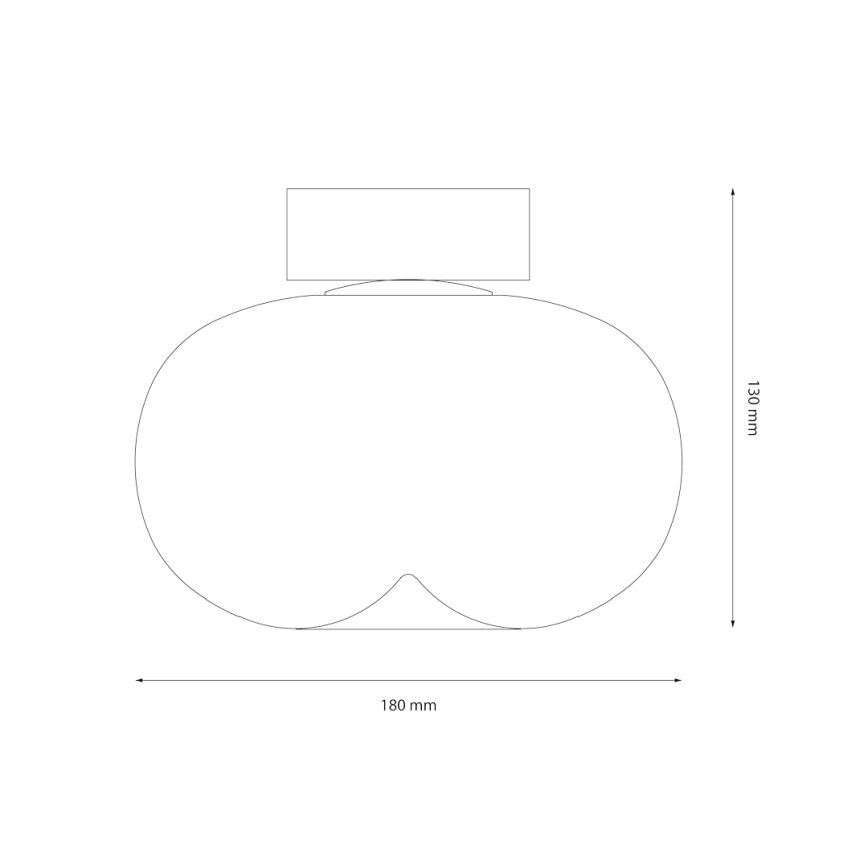 LED Stropna svetilka VASO LED/4W/230V pr. 18 cm črna/dimna
