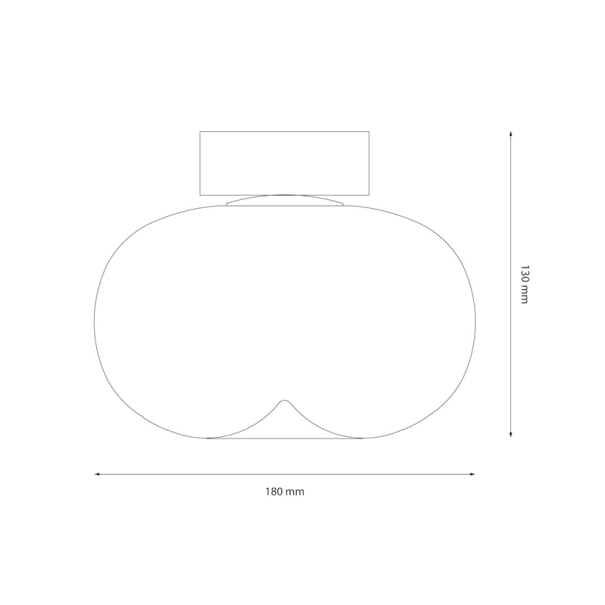 LED Stropna svetilka VASO LED/4W/230V pr. 18 cm zlata/dimna