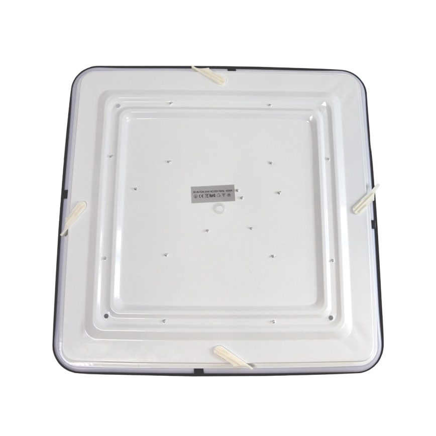 LED Stropna svetilka WILTON LED/24W/230V 37,5x37,5 cm črna