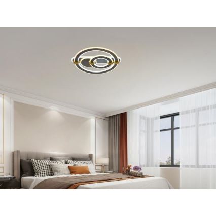 LED stropna svetilka z možnostjo zatemnitve LED/120W/230V 3000-6500K + daljinski upravljalnik