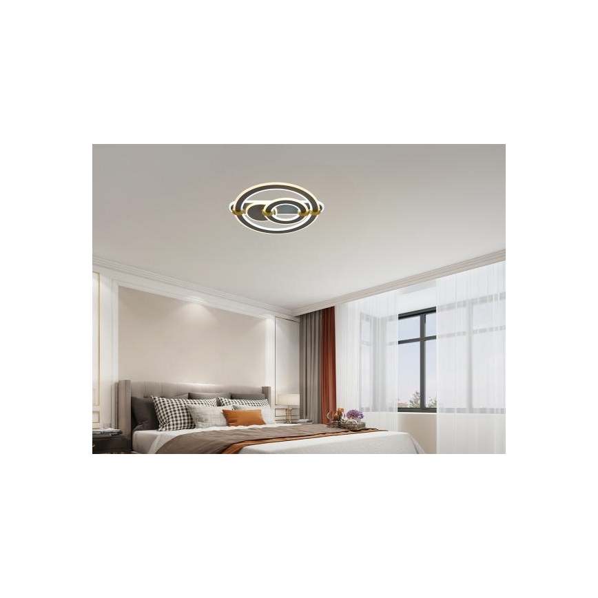 LED stropna svetilka z možnostjo zatemnitve LED/120W/230V 3000-6500K + daljinski upravljalnik