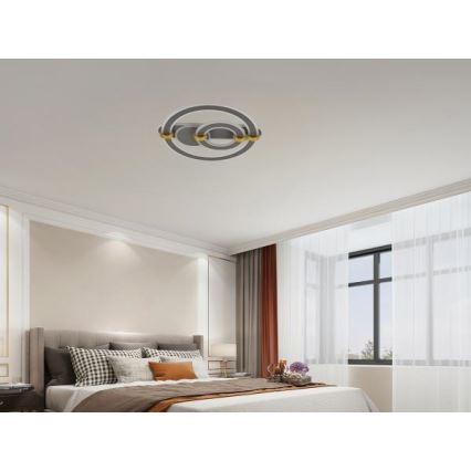 LED stropna svetilka z možnostjo zatemnitve LED/120W/230V 3000-6500K + daljinski upravljalnik