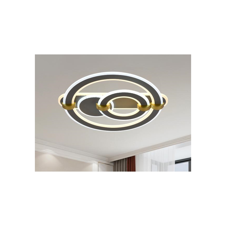 LED stropna svetilka z možnostjo zatemnitve LED/120W/230V 3000-6500K + daljinski upravljalnik