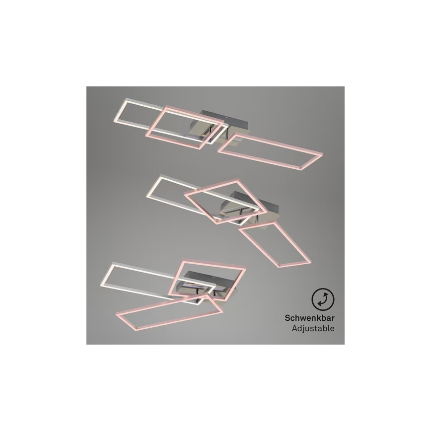 LED stropna svetilka z možnostjo zatemnitve LED/42W/230V 3000K matni krom