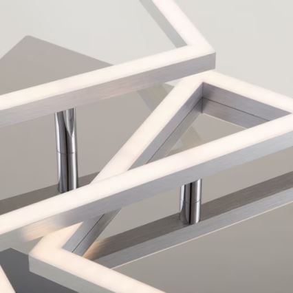 LED stropna svetilka z možnostjo zatemnitve LED/42W/230V 3000K matni krom