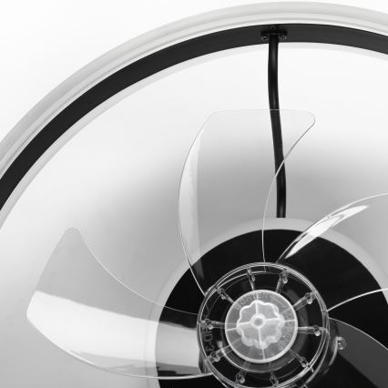 LED Zatemnitvena stropna svetilka z ventilatorjem APOLLO LED/38W/230V črna + Daljinski upravljalnik